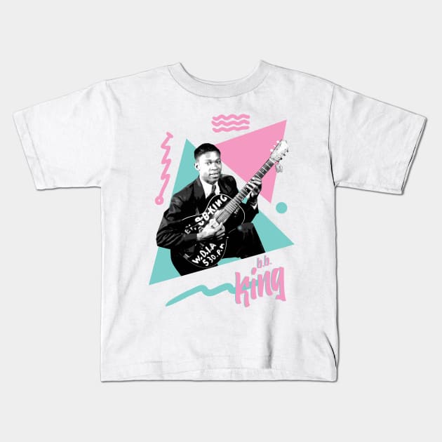 king guitar retro Kids T-Shirt by SOUND Check ARTshop